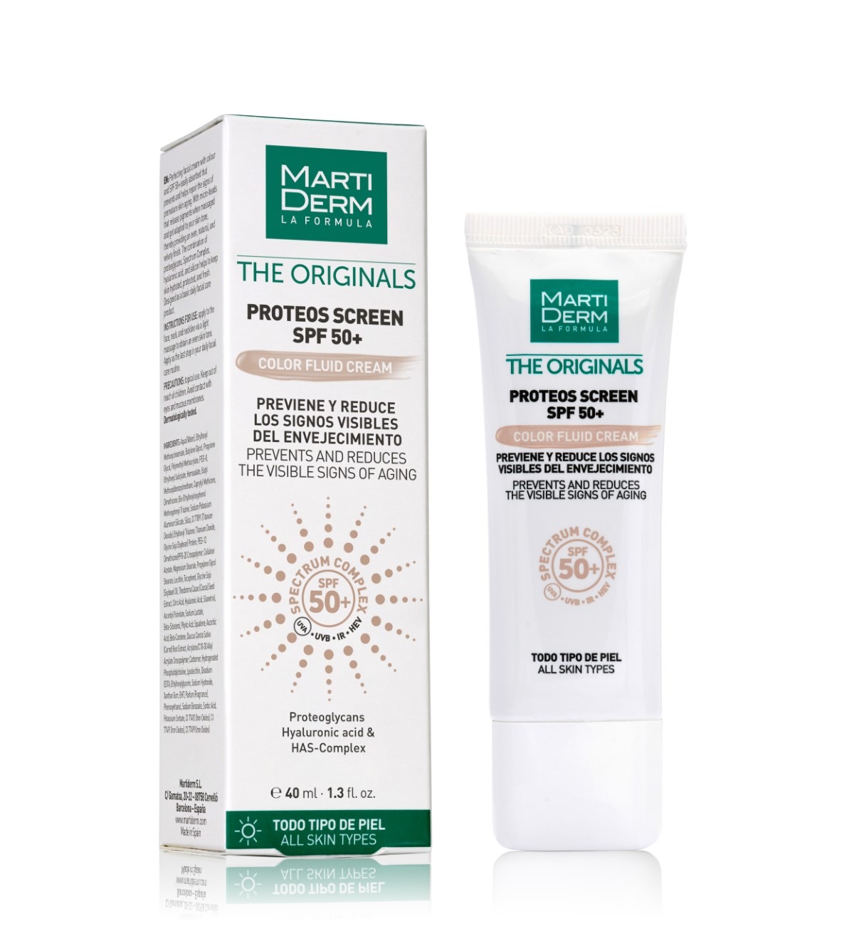 Martiderm Proteos Screen SPF 50 - Con Color 40ml